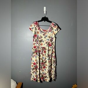 April Cornell Floral Knee Length Tie Back Dress Size XXS